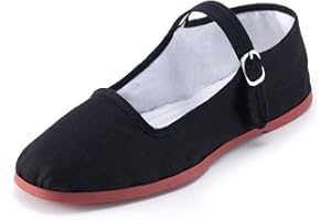 amtax Donna Classic China Flats, Casual Cina Bambola Scarpe, Cotone Mary Janes, Cinese Tai Chi Scarpe