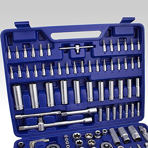 BITUXX® Ratschenschlüssel Werkzeugkoffer 171-teilig Knarrenkasten Ratschen Knarren Schlüssel - 2