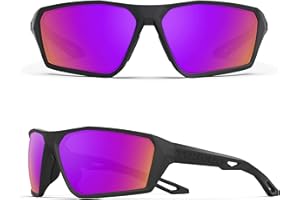 TOREGE Occhiali da sole sportivi polarizzati per Uomo Donna Donna Tiro Ciclismo Corsa Golf Occhiali da sole da pesca Lenti durevoli