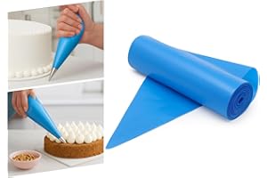 Venuscello® 100 Disposable Sticky Icing Piping Bags 21" | Thick Food-Grade Pastry Bags for Cake Decorating, Cupcakes, Cookies, Chocolate & Baking | Easy Grip, Durable & Leak-Proof