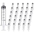 EGEN Syringe-Individually Sealed with Cap, Measurement, for Scientific Labs, Measuring Liquids, Feeding Pets, Oil or Glue Applicator (30 Pack 5ML)