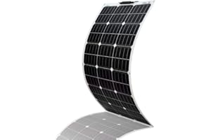 XINPUGUANG Panel solar flexible de 100w 12v Módulo monocristalino para autocaravana autocaravana (White)