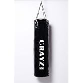 Crayz 120 Cm X 30 Cm I&ccedil;i Dolu Boks Kum Torbası + Tavan Askı Aparatı (Siyah)