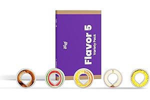 air up® Lot de 5 dosettes parfumées Flavor 5 pour 25 litres d'eau au goût sans sucre : kola, pastèque, orange, pomme et ananas I pour bouteilles Air up® d'origine