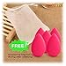 UVM 5pcs - Mini Precision Beauty Makeup Sponge Beauty Sponge Blender in Applicators, Blend Foundation Sponge (ROSE RED)