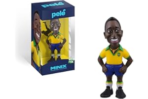 BANDAI - Minix Figura de colección 12cm - Pelé Brasil - Coleccionables para Exhibición - Idea de Regalo - Juguetes para Niños Y Adultos - Fans De Fútbol (MN18024)