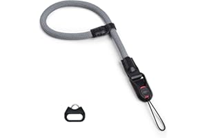 VOVMOEYA Quick Release Camera Wrist Strap for DSLR,Camera Hand Strap Rope Compatible with Sony Fujifilm Canon Nikon,Grey