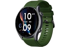 BOJYS Pasek do Amazfit GTR silikon, 22 mm, zapasowy pasek sportowy do Amazfit Pace, Amazfit Stratos, Stratos 2, Stratos 2S, Stratos 3, Amazfit GTR 2, GTR 2e, GTR 3, GTR 3 Pro, Huawei Watch GT 2 3 Pro