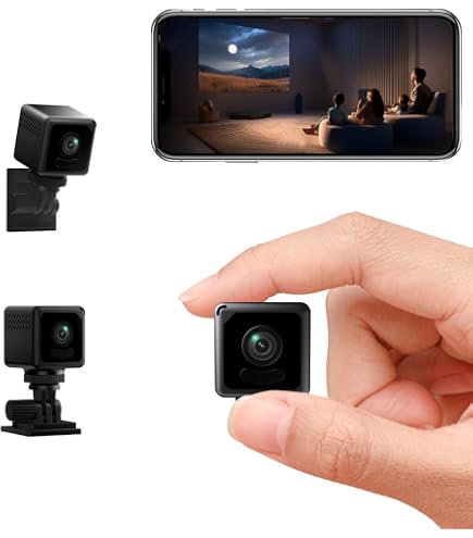 Telecamera nascosta 1080P Mini WiFi Nanny Cam Telecamera di sorveglianza per interni ed esterni, con visione notturna