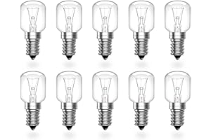 Luxvista Glühlampe Glühbirne E14 40W T25 dimmbar Warmweiß 2400-2600K Hochtemperaturbeständigkeit 300° AC220-240V e14 seine für Mikrowelle, Dunstabzugshaube, Salzlampe, etc(10Pcs)