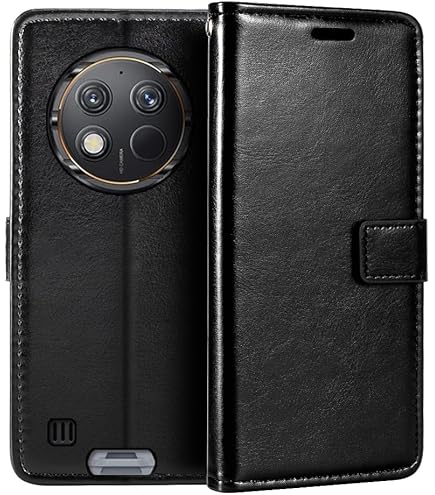 Étui Portefeuille En Cuir PU à Rayures Compatible Avec Oukitel WP23