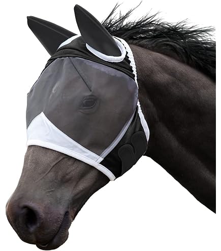 Premier Equine Maschera antimosche per cavalli Comfort Tech Xtra Lycra