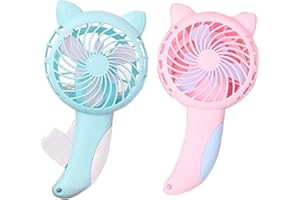 HUDHOWKS 1pc Manuelle Presse Kle-iner Ventilator Hand Persönlicher Schülerventilator Nettes Design Persönlicher tragbarer Ventilator Kinder Handpresse Manueller Ventilator Neuartiges Spielzeug für Jungen