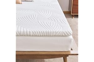 Sweetnight topper 160x200cm, Viscoelastische Matratzenauflage Gelschaum Matratzentopper 160x200,5cm Höhe Gel Memory Foam Topper,Matratzen Topper mit Abnehmbarem und Waschbarem Bezug,Weiß,H2