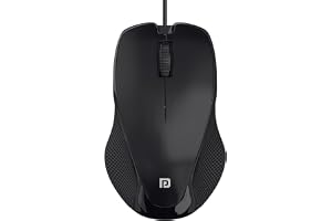 Portronics Toad 101 Wired Optical Mouse with 1200 DPI, Plug & Play, Hi-Optical Tracking, 1.25M Cable Length, 3...
