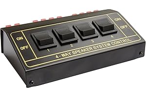 Caisse de Commutation Good Connections pour Haut-Parleur - À connecter 4 Paires Noir