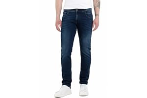 Replay Men's Anbass Slim Fit Jeans with Power Stretch