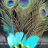 Eizur Maskerade Maske Aristokratische Pfau Gesichtsmaske Kunst Muster für Halloween Party Karneval Kostüm Cosplay Requisiten Fasching Party Verrücktes Kleid Ball - 