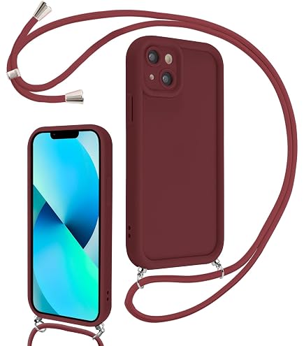 Cover iPhone 14 Pro con Laccio Regolabile - Protezione Bumper TPU Crème