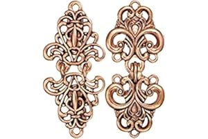 Luvadeyo Lot de 2 clips en métal cardigan en cuivre rouge pull clip rétro cape écharpe clips chemise celtique pince vintage collier fermoirs pour femmes, L