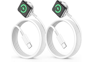 CIONUM Apple Watch Charger USB C Cable 1M 2Pack, iWatch Charger Magnetic Wireless Fast Charging Cord for Apple Watch Series Ultra2/Ultra/SE/10/9/8/7/6/SE2/5/4/3