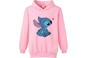 Xpialong Christmas Blue Cat Boys Girls Pullovers Hoodies Children's Casual Tops Jumper
