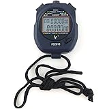 JZK Cronometro Digitale Professionale con Batteria e Cordino, cronometro Sportivo Palestra Timer Sveglia Conto rovescia, 2 Ri