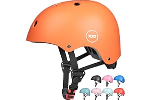 XJD Casco Bici Ideale per Bambini e Adolescenti Caschi MTB Scooter Helmet Ideale per Tutte Le Forme di attività in Bicicletta (nero, S)