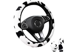 ‎GMEDHC GmeDhc Lenkradabdeckung, Auto Plüsch Lenkradhülle, Universal Lenkradbezug Teleskop 36-39cm, Weich Bequem Steering Lenkradschoner, Anti Rutsch Lenkrad Abdeckung für Auto Zubehör