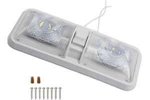 Plafonnier LED 12v Camping Car, Éclairage LED Pour Camping-car, 4000-4500K Lampe Conçue Par Interrupteur Doux Et Lumineux