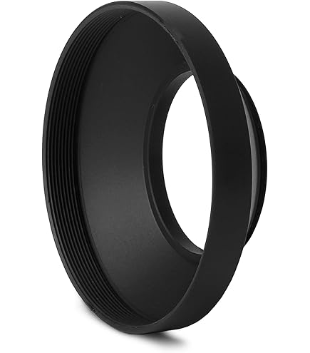 46mm - Parasole Con Aperture Per Obiettivi Da Diametro Di 46mm - Nero - 100% In Metallo - Compatibile Con Tutte Le Marche Di Obiettivi - Adaptout Marca Francese