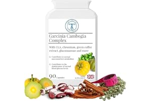 Complementary Supplements - Garcinia Cambogia Complex - Diet Slimming & Weight Loss Support Supplement with Carb Blocker & Metabolism Booster - 90 Capsules