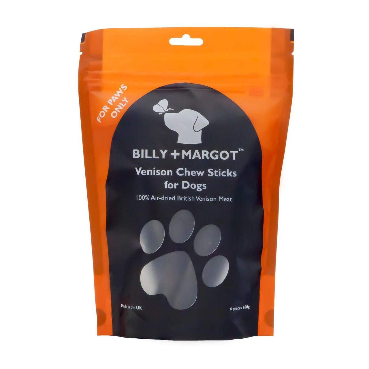 Billy + Margot Venison Chew Sticks for Adult Dogs, 100 g