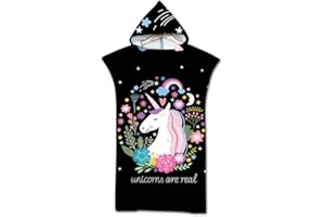 Odot Poncho Toalla con Capucha Adulto Natación Playa Surf Albornoz para Cambiarse de Ropa Toalla de Microfibra Albornoces Nadar Playa Baño Verano