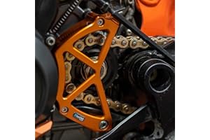 NICECNC Orange Case Saver Kettenschutz Vordere Kettenradschutz Compatible with KTM 790 Adventure S & R Models 2019-2023,790 DUK 2018-2023,890 Duke 2020-2023,890 Adventure S R Models 2021-2023