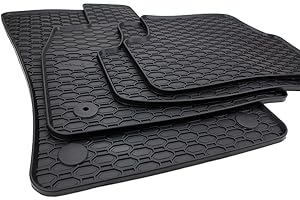 ‎KFZ-PREMIUMTEILE24 kfz-premiumteile24 Premium Waben Gummimatten Kompatibel mit Cupra Formentor alle + Leon (KL) nur e-Hybrid ab 2020 Fußmatten Automatten Gummi Allwetter 100% Passgenau