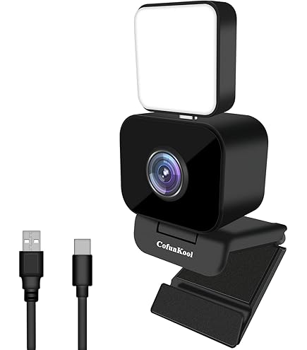 Streamcam Zwart ToLuLu Webcam Met Ringlichtmicrofoon Streaming