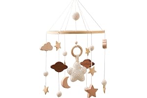 Wooden Stars Sky Mobile