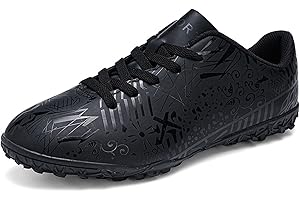 Sainilei Chaussure de Football pour Enfan FG/AG Crampons de Foot Garçon Fille TF Professionnel Chaussures d'Entraînement de Football Adolescents Lowtop