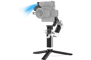 FEIYUTECH Feiyu SCORP Mini 2 [Officiel] Stabilisateur 4 en 1,Stabilisateur pour Appareil Photo sans Miroir/GoPro/Smartphones,Gimbal3 Axes avec Suivi IA,Montage Vertical,1.3IN Écran Tactile,Poignée Intégrée