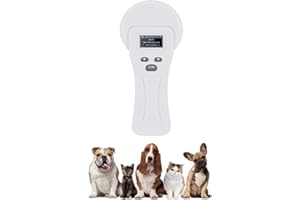 SMOOSTART Super General Bluetooth Escáner Microchips, escáner de chips de animales leer todos los chips de formato con 20000 almacenamiento de datos lector de chip para perros mascota conecte el móvil y la PC
