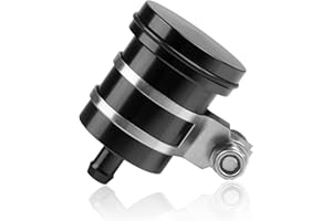 YIEBA Depósito de Aceite de Freno Delantero O Trasero de Aluminio CNC para Yamaha FZ01 FZ03 FZ07 FZ09 FZ10 YZF R1 R3 R6 R25 R15 R125 para Z250 Z650 Z750 / R/RR Z800 Z900 Z1000 / sx Negro