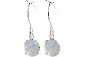 pewterhooter Sparkling Sterling silver drop earrings for Women. Beautiful jewellery in a box.