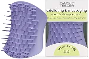Tangle Teezer The Scalp Exfoliator & Massager - Esfolia e massaggia il cuoio capelluto, con o senza olio, anche sotto la doccia. Pulisce in profondita e rimuove cellule morte - Lavanda Chiaro
