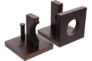 ifundom 1 paire de supports de batte de baseball en bois pour affichage horizontal vertical en bois pour souvenirs et objets de collection Marron