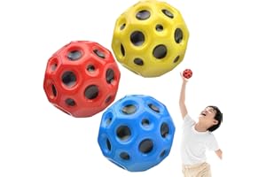 YKHSUAOU 3Pcs Jumping Ball Space Ball Moon Ball,Astro Jump Balle,Bouncing Space Ball,acile à saisir et à Tenir,Planet Bouncing Balls,Cadeau de fête de Sport pour Les Enfants Adultes.