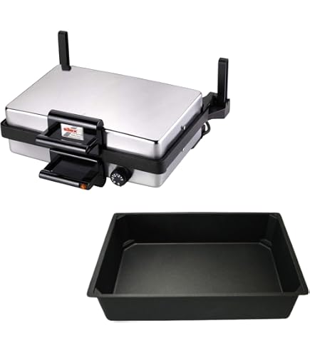 Plat à Rôtir Et Poêle Pour Lahmacun Ve Bazlama Machine - Multi Grill - Contact Grill - 36 X 24 X 8 Cm