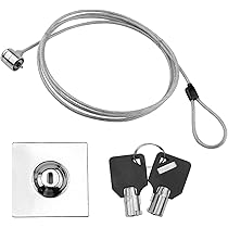 Cavo Antifurto Per PC E Laptop Con Lucchetto - Sicurezza Acciaio Zincato Per Notebook, Tablet E Smartphone - Foto 8