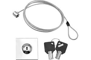 SOPWMAP Candado de Seguridad para Computadora Portátil, Cerraduras de Seguridad para Laptop con 2m Cable con Llave,Cable de Seguridad con Cerradura,Candado con Cable para Tableta, Compatible con Portátiles