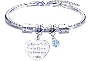FGHJK Cadeau Noel Soeur Cadeau Femme Soeur Bracelet Femme Cadeau Soeur Bracelet Soeur Cadeau Anniversaire Soeur Cadeau Graduation Soeur Bijoux Femme,Cadeau Soeur Original